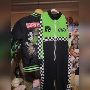 Grave Digger Monster Truck Jacket and Driver Costume